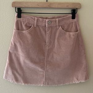 Brandy Melville / John Galt Pink Corduroy Skirt